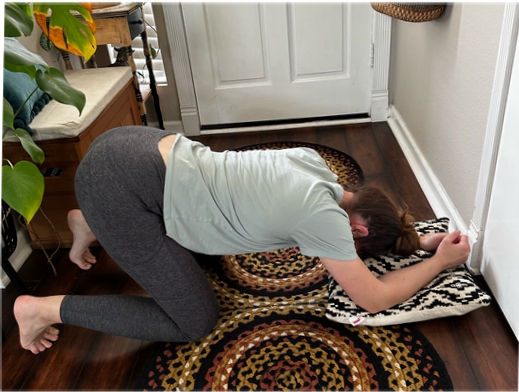 Anterior pelvic tilt exercise demonstration